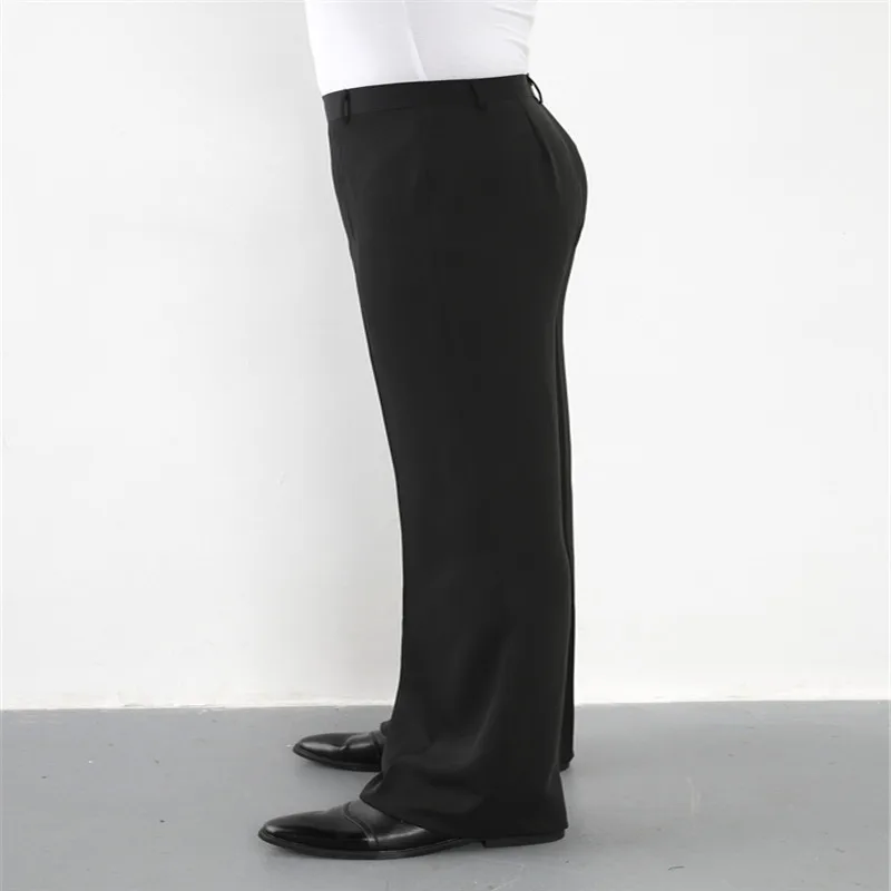 Pantalones de baile latino para hombre, ropa de baile de salón, práctica, actuación, 2 modelos, color negro, novedad