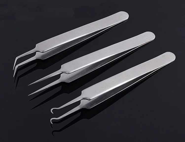 Pinzetta per punti neri per acne Pinzetta per rimozione comedoni brufolo in acciaio inossidabile Estrattore Pinzetta per la cura della pelle del viso Pulizia Strumento di bellezza Vendita