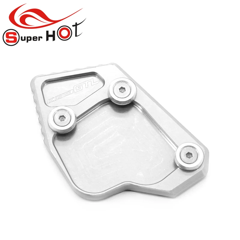 Soporte lateral de pata de cabra para motocicleta, placa de extensión para agrandar, para BMW K1600GT, K1600GTL, 2011, 2012, 2013, 2014, 2015