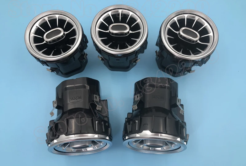 Komplettes Set 64 Farben für Mercedes Ambientebeleuchtung LED C/GLC 2014-2022 x253 w205 Turbinen-Luftauslass Rotierende Hochtöner-Beleuchtung – Detail 18