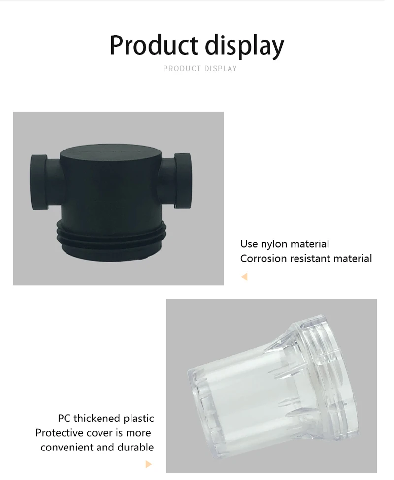 Garten Bewässerung Filter 1/2'' 3/4'' 1'' Kunststoff Bewässerung System Verunreinigung Vorfilter Aquakultur Haushalt Wasser Rohr Filter – Detail 7
