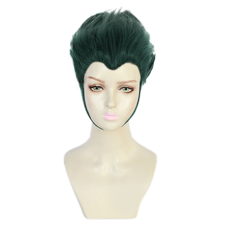 Anime Danganronpa Nidai Nekomaru Short Wig Cosplay Costume Dangan Ronpa Heat Resistant Synthetic Hair Men Wigs + Wig Cap