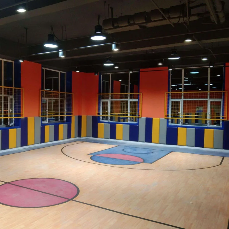 Beable Customized Professional Basketball Court Indoor Wood Look Laminated PVC Vinyl Flooring Tiles