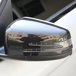 For Mercedes Benz A B GLA CLA GLK C E S Class W204 W176 W218 W246 W212 C117 X204 W221 2PCS ABS Car Side Rearview Mirror Cover