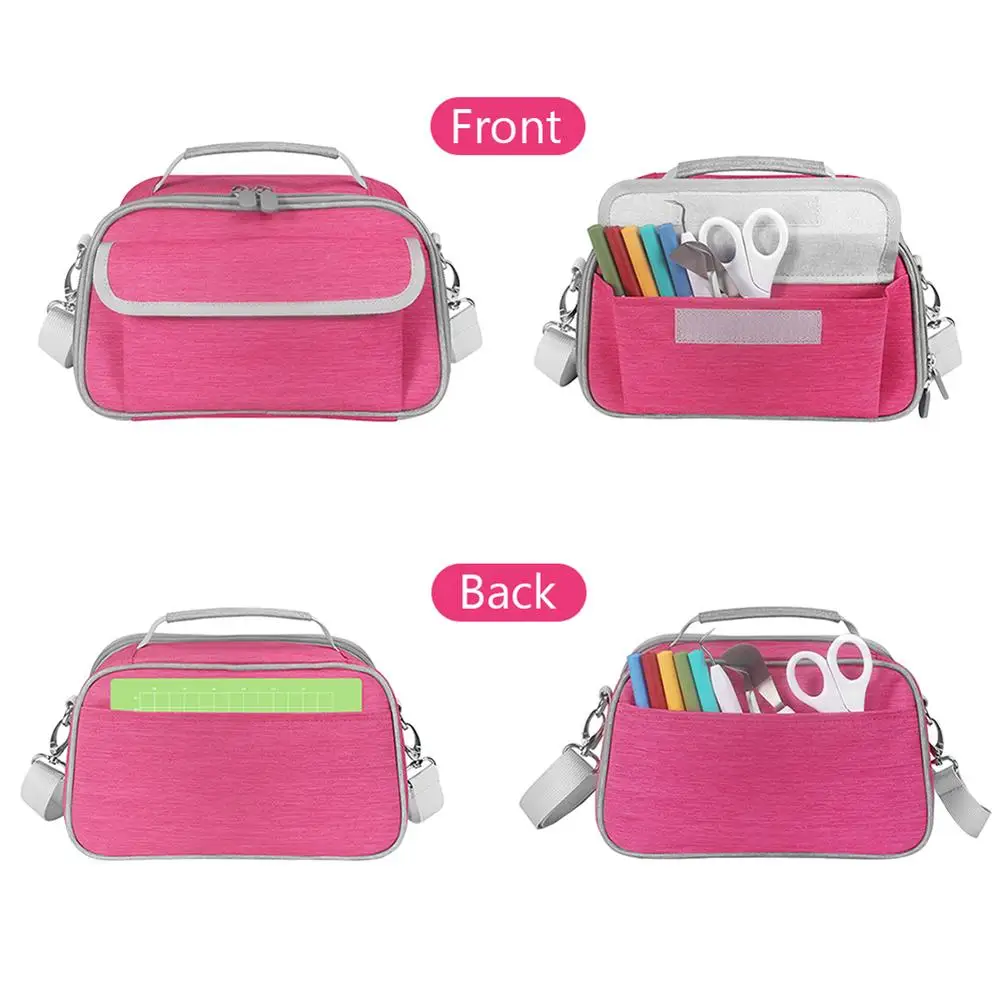 26*16*16cm Storage Bag Spacious Portable Carrying Case Joy With 2 Visible Zipper Pockets Multiple Compartments