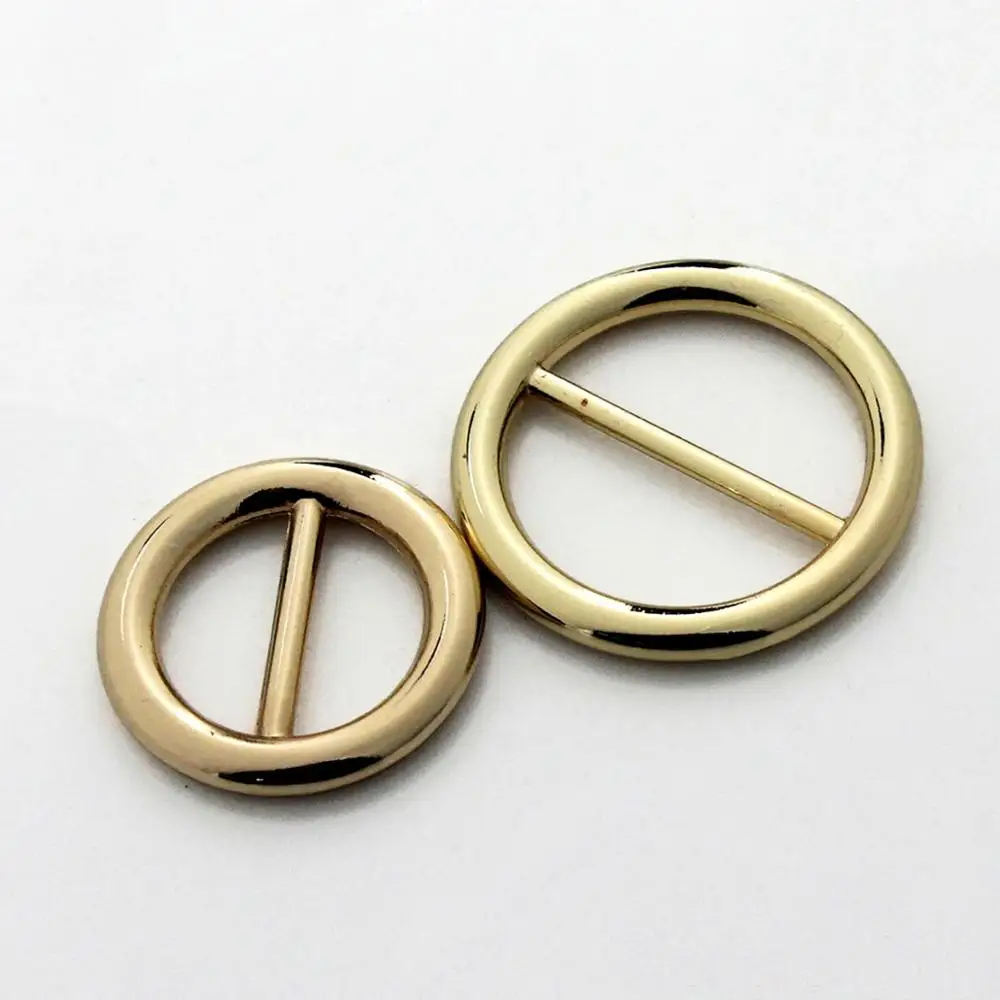 1pcs Zinc Alloy High quality Round Adustalbe Buckle for Wind Coat Bag Strap Leathercraft Bag Parts Accessories