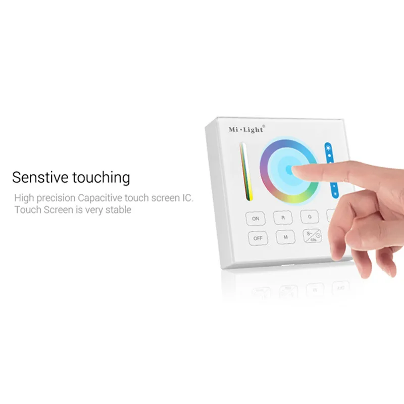 Miboxer Cct Rgb Rgbw Rgb + Cct Smart Panel Remote Controlle B0 B1 B2 B3 B4 B8 Powerd 2.4G draadloze 4-Zone Helderheid Dimmen