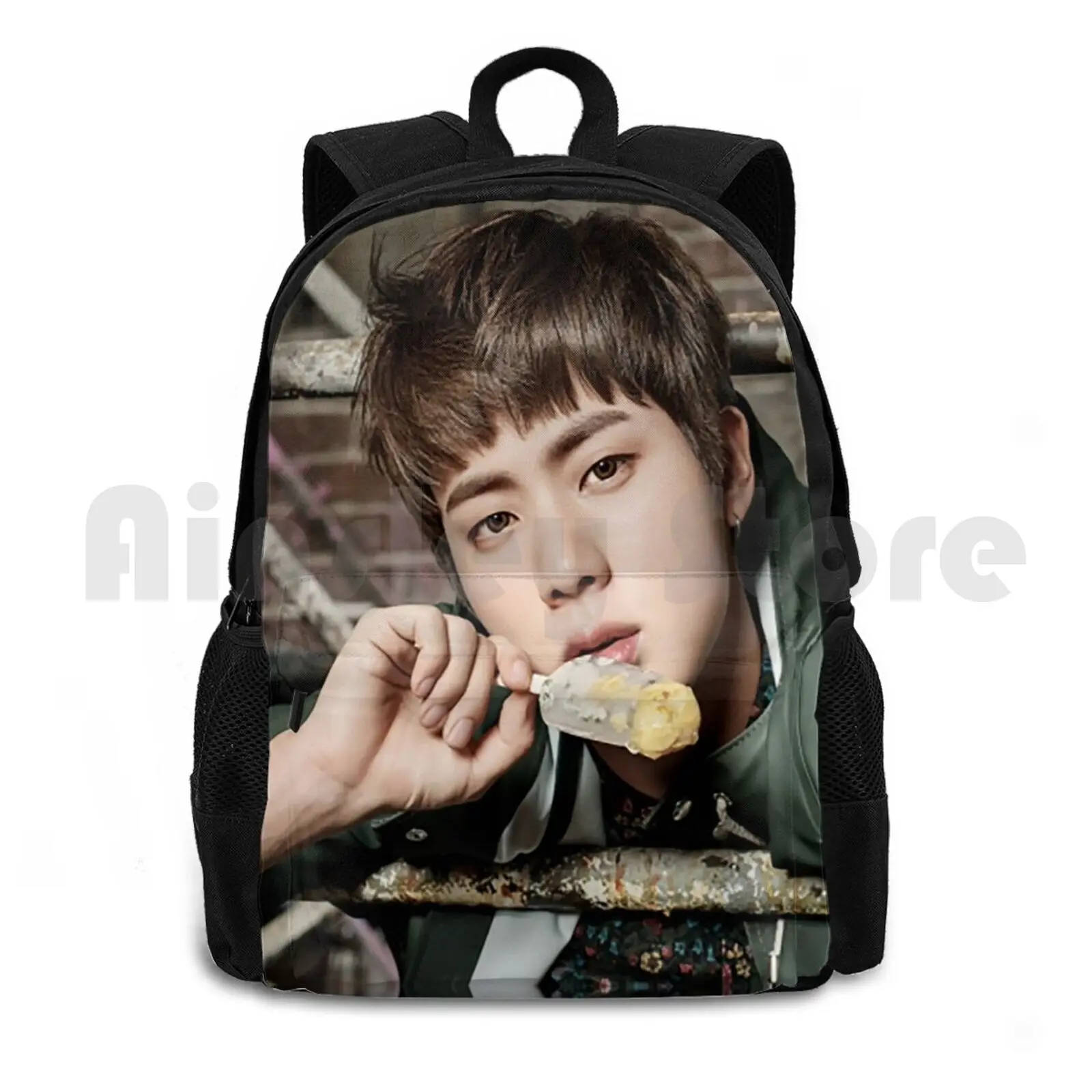 

You Never Walk Alone , Jin Outdoor Hiking Backpack Riding Climbing Sports Bag Kpop Kpop Boy Band Kpop Bands Kpop You Never Walk