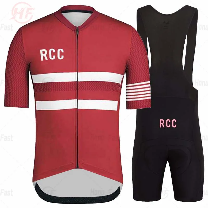 Breathable Cycling Clothing for Men, Short Sleeve, Rcc Jersey Set, Custom Road Bike Training Wear, Maillot Ropa Ciclismo Hombre