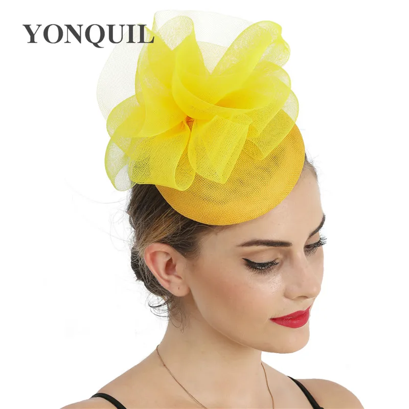 ĐẦM CƯỚI Đẹp Xanh Fascinator Htas Dây Đội Đầu Dành Cho Nữ Đảng Ăn Tối Mũ Kẹp Tóc Hoa Thanh Lịch Millinery Nhân Dịp