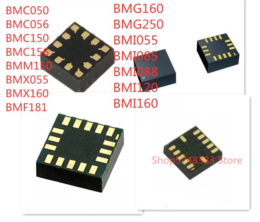 10PCS/LOT BMC050 BMC056 BMC150 BMC156 BMC160 BMX055 BMX160 BMF181 BMG160 BMG250 BMI055 BMI085 BMI088 BMI120 BMI160  LGA sensor