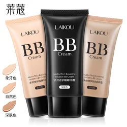 LAIKOU BB 크림 컨실러 파운데이션 메이크업 내추럴 다크 메이크업 화장품, 라이트 모이스처라이징 멀티 솔루션 블레미쉬 밤 크림