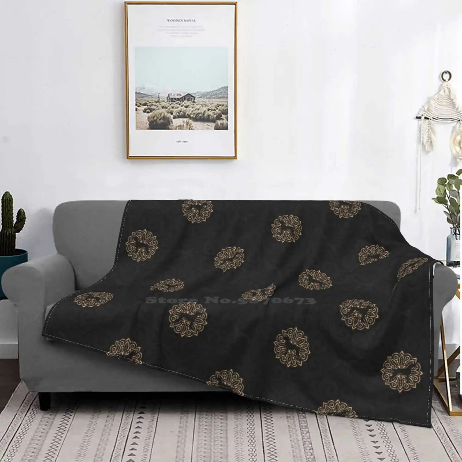 Gold And Black Weimaraner Trend Style Funny Fashion Soft Throw Blanket Weimaraner Silhouette Dog Standing Dogs Pets Animals