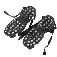 1Pair 32 Studs Anti-Skid Adjustable Ice Gripper Spike Winter Fishing Snow Spikes Non-slip Shoes Covers Crampon Ice Fishing Shoes