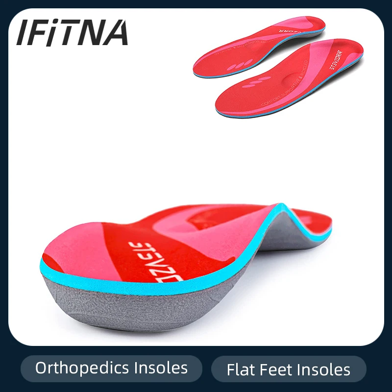 Plantar Fasciitis Orthotics Heel Pain Arch Support Inserts Orthopedic Flat Foot Insoles For Feet Women's Sports Shoes Insert