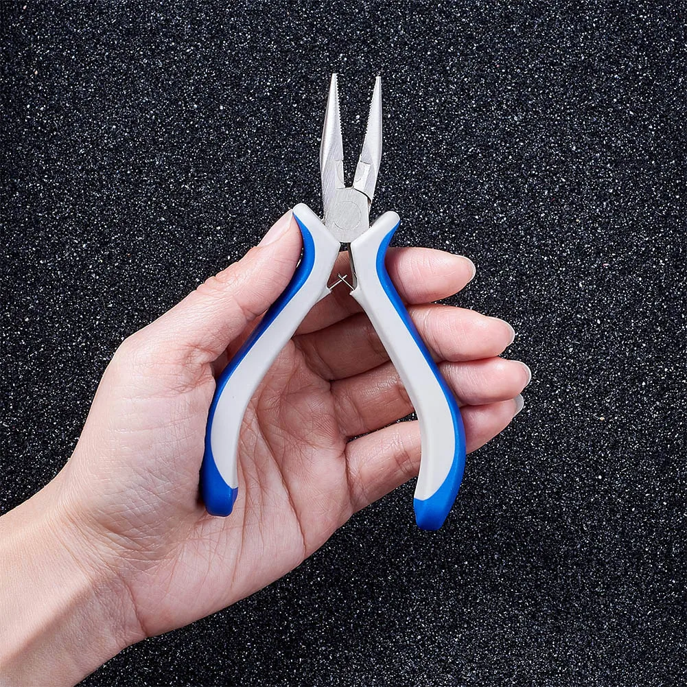 Jewelry Pliers DIY Tool Sets Round Nose Plier Wire Cutter Pliers Bent Nose Side Cutting Pliers Jewelry Making Tools Carbon Steel