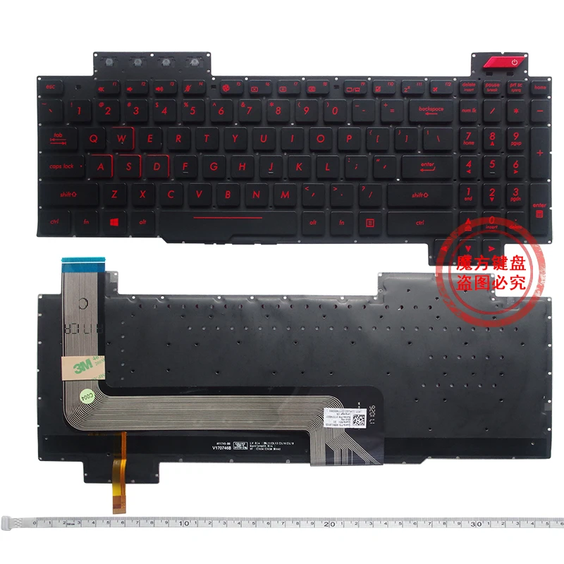 الولايات المتحدة/RU/SP لوحة مفاتيح الكمبيوتر المحمول الخلفية ل ASUS ROG FX503 FX503V FX503VM FX503VD FX63/V/VD/VM ZX63V ZX63VE FZ63V GL503VS GL503/V/VD