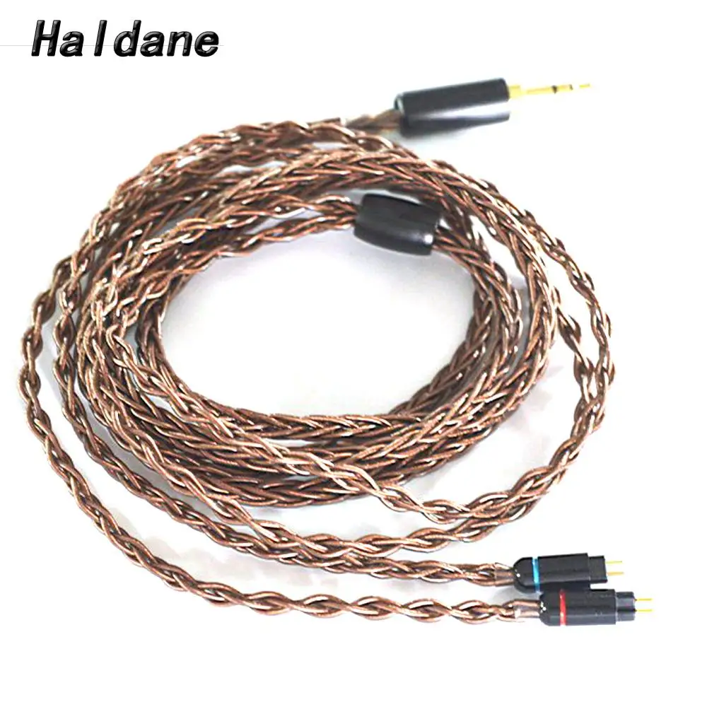 

Haldane Single crystal copper 0.78mm 2Pin Earphone Cable For W4r UM3x 1964 Heir 10.A IEM8.0 IEM10.0 KZ zs5/zs3 Headphones