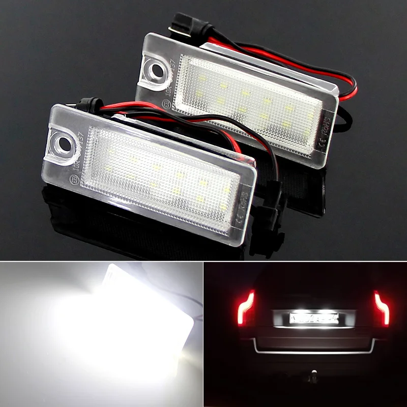 2pcs canbus Car LED Number License Plate Light 18 SMD Super White Lamp 12v for Volvo V70 I/XC70 I/S60/S80/XC90