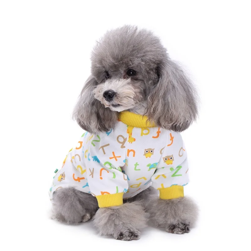 Cute Pet Dog Pajamas Cat Jumpsuit Dog Clothes Four legs Warm Pet Clothing Outfit For Small Dog Coat Pet Hoodies Cat Costume 35