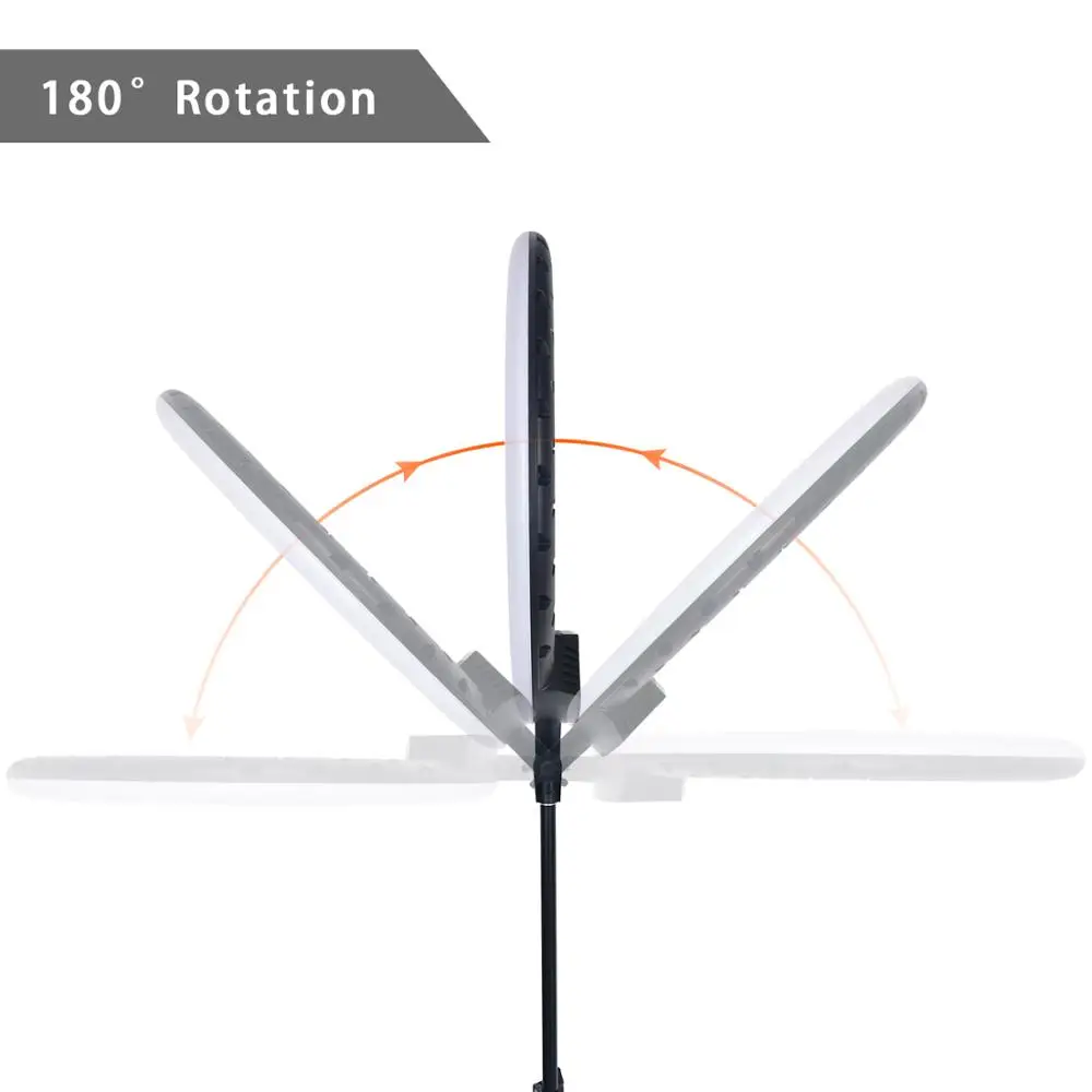 Fosoto 22/18 Polegada luz do anel 3200-5600k luz fotográfica led anel lâmpada com tripé remoto usb para o estúdio da câmera do telefone youtube