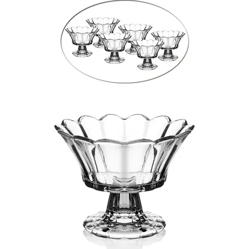 

Queen's Kitchen 6 Pcs Flip Crystal Glass Lokum & confectionary Tk