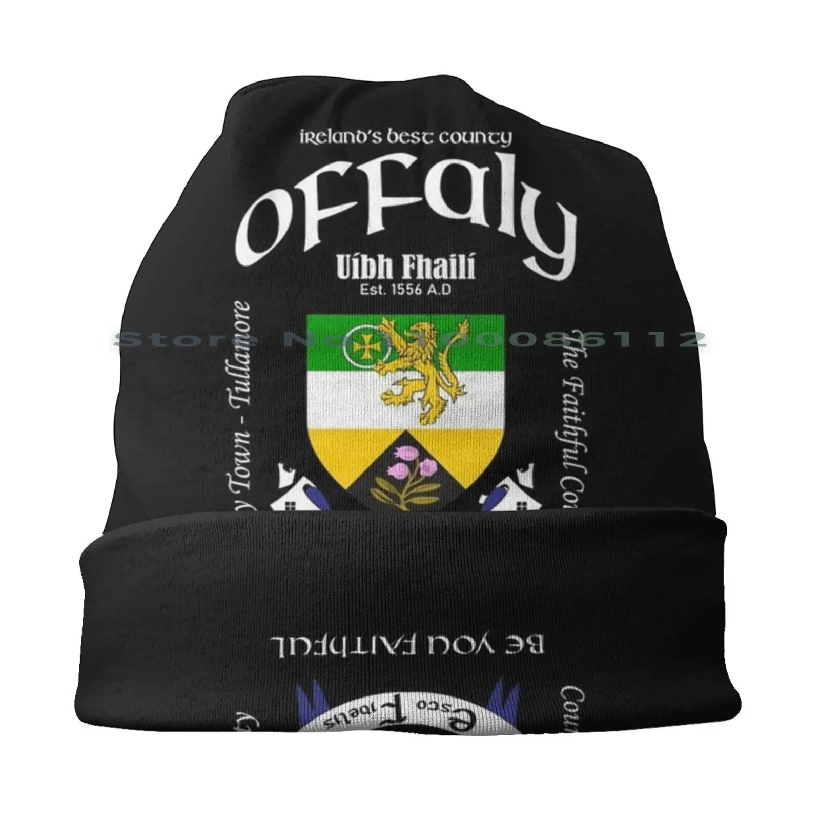 Ireland-Offaly Bucket Hat Sun Cap Offaly County Irish American Ancestor Crest Coat Of Arms Designed In Ireland American Irish