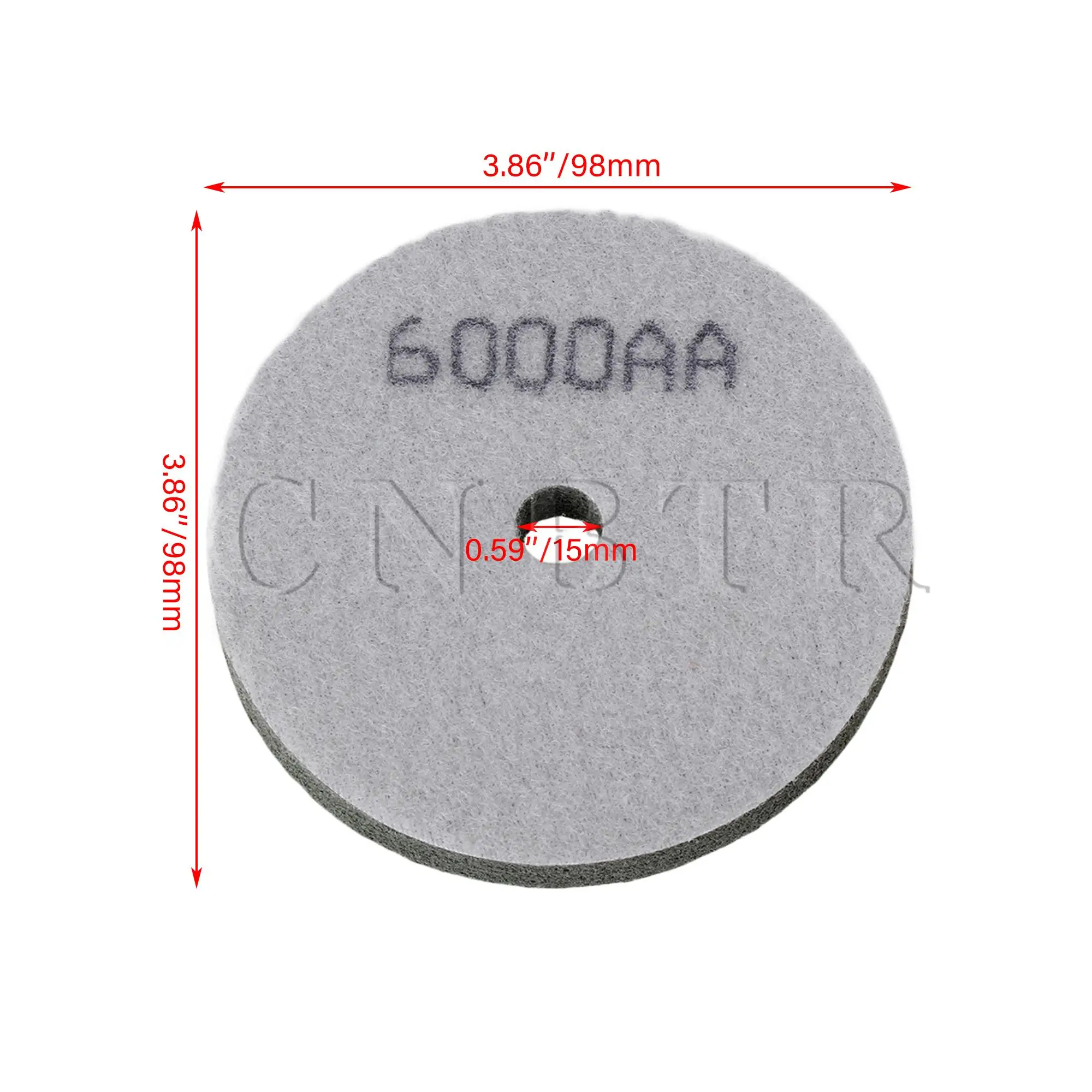 CNBTR 20pcs Polishing Pad Buffing Pad for Grinder Hoop 4''