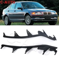 Pair Car Front Upper Headlight Cover Strips Headlight Sealing Gasket For BMW E46 4Door 323i 325i 325Xi 328i 1998 1999 2000 2001