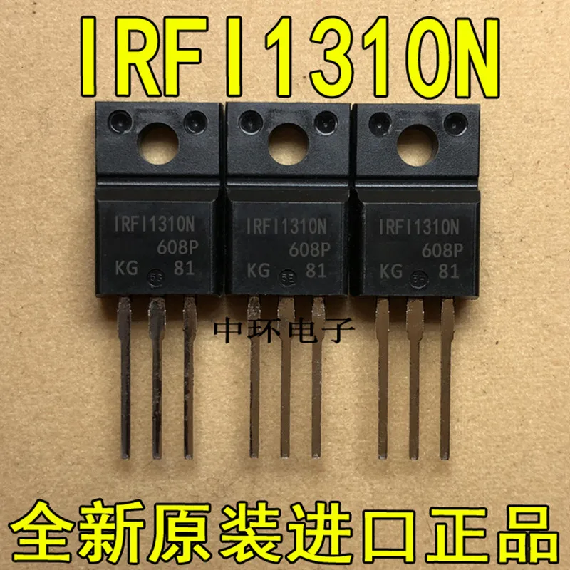 5 PCS IRFI1310NPBF IRFI1310N TO-220F MOSFET N-CH 100V 24A TO220F