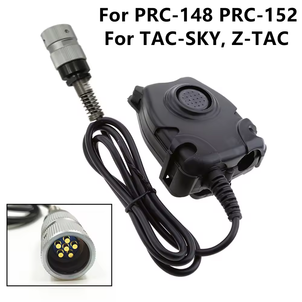 Adaptateur de casque militaire pour Peltor z-tac, pour AN/Store CElement Store C148 DUNICase 6 broches, prise PTT