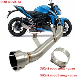Motorcycle Exhaust System For Suzuki GSX-S1000 S1000F 2015 2016 2017 2018 2019 Modified Middle Intermediate Connecting Link Pipe