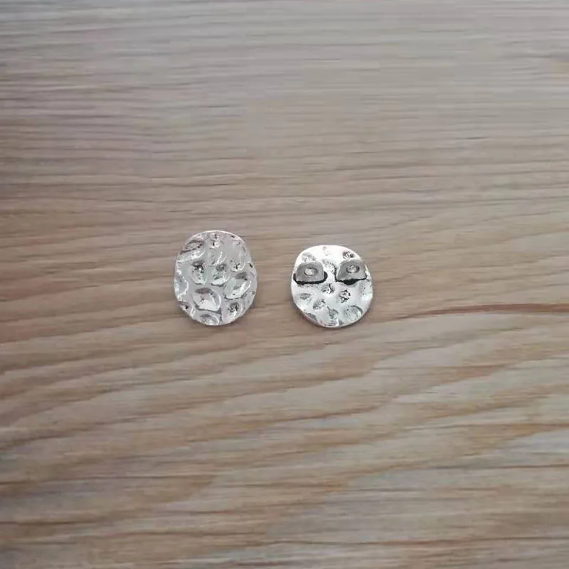 ZXZ 20pcs Coat Button Flower Heart Flower Round Metal Beads Button Sewing For Leather Craft Clothes Bags Accessories