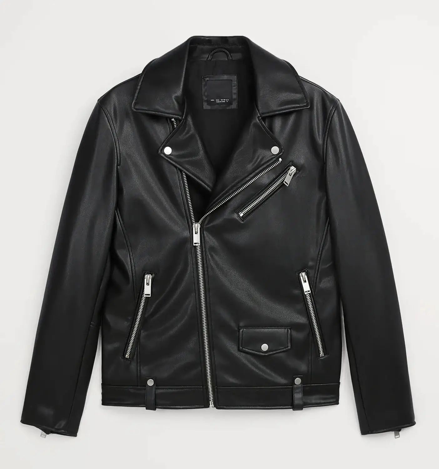 

The new New men handsome The locomotive leather The jacket coat More zip Artificial leather The jacket