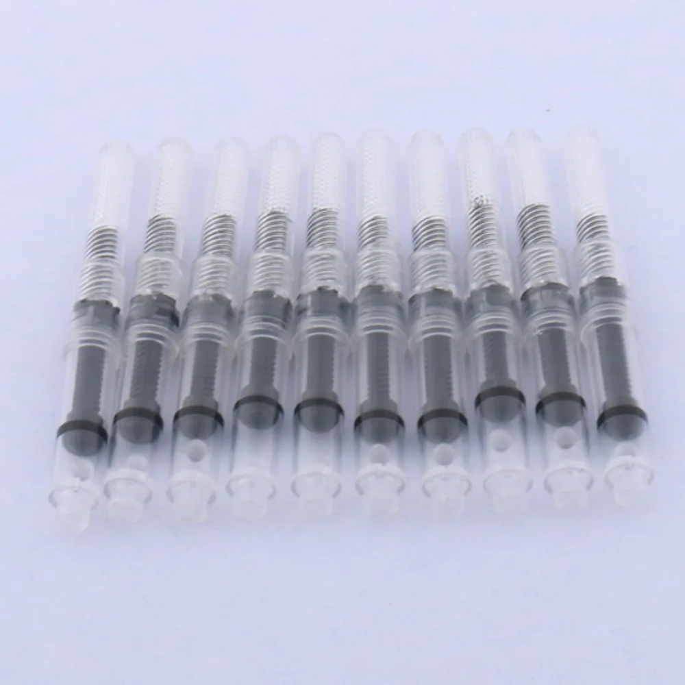 High quality brand 10pcs FOUNTAIN PEN INK CONVERTER PUMP CARTRIDGES Pen refill accessories Tool Pen