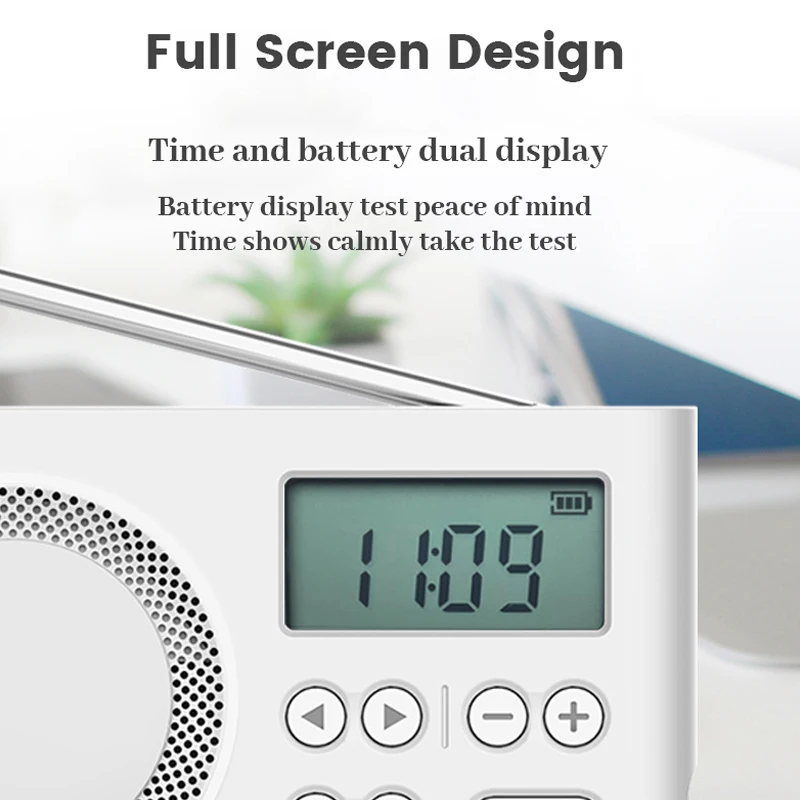 Di Động Đài FM Mini Loa Có Đèn LED Hiển Thị Màn Hình 3.5Mm Tai Nghe Hỗ Trợ Tự Động Tìm Kiếm/Store Ga CET Thử Nghiệm 50-108MHZ