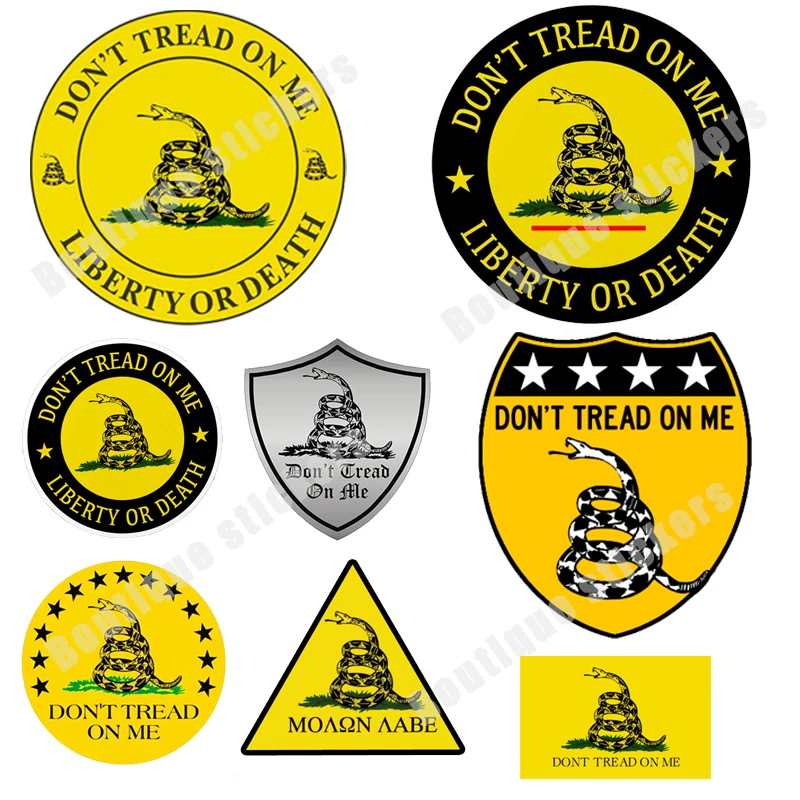 Creative StickersDon't Tread on Me PVC Vinyl Car Motorcycle Warning Stickers Shields Stickers of Different Specifications