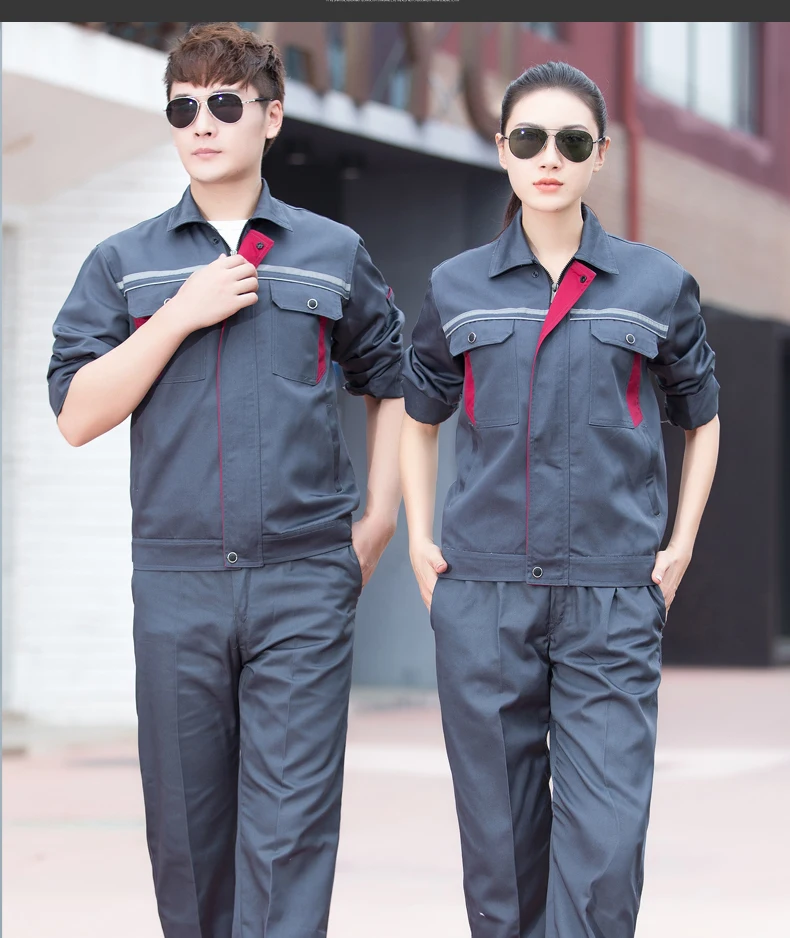 Work Clothing Wear Resistant Workwear Clothes Set Male Female Workshop Factory Uniform Work Clothes Repair Men Coveralls Suit