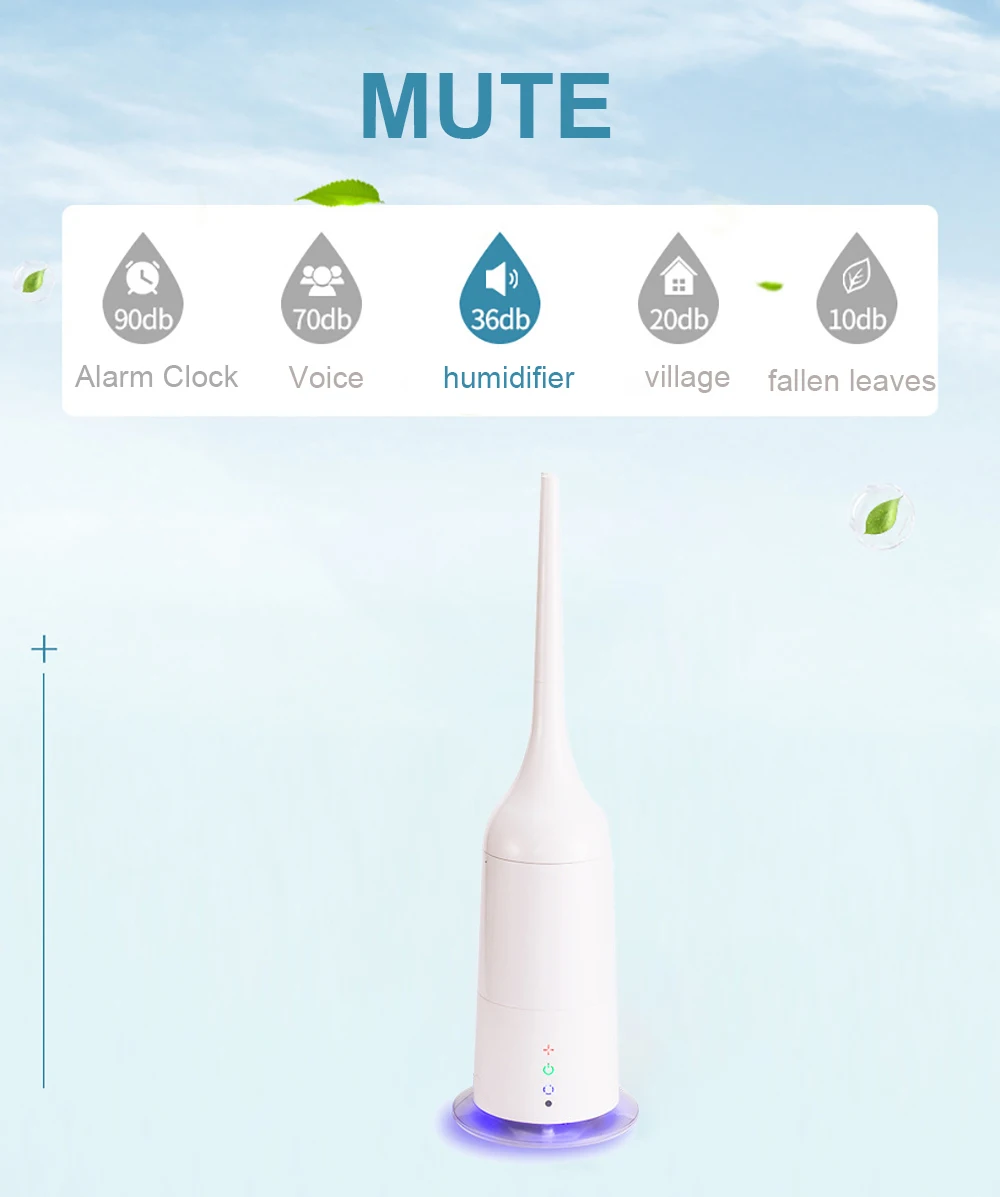 รีโมทคอนโทรลชั้น Air Ultrasonic Humidifier ครัวเรือน Living Room Desktop Atomizer ขนาดใหญ่หมอกที่มีสีสัน Night Light