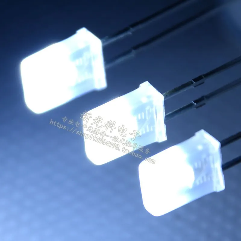 100PCS 257 Square LED lamp 2*5*7mm Foggy white hair red, green, yellow, blue white light highlighting light-emitting diode