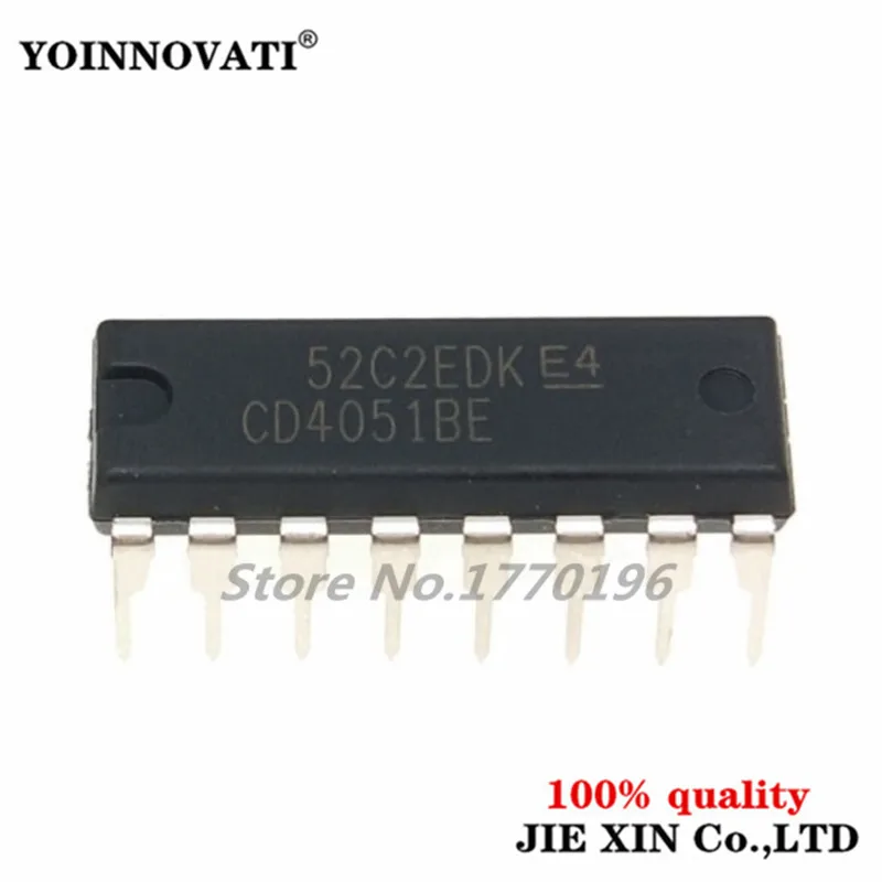 100pcs/lot CD4051BE CD4051 4051 DIP16  IC Best quality