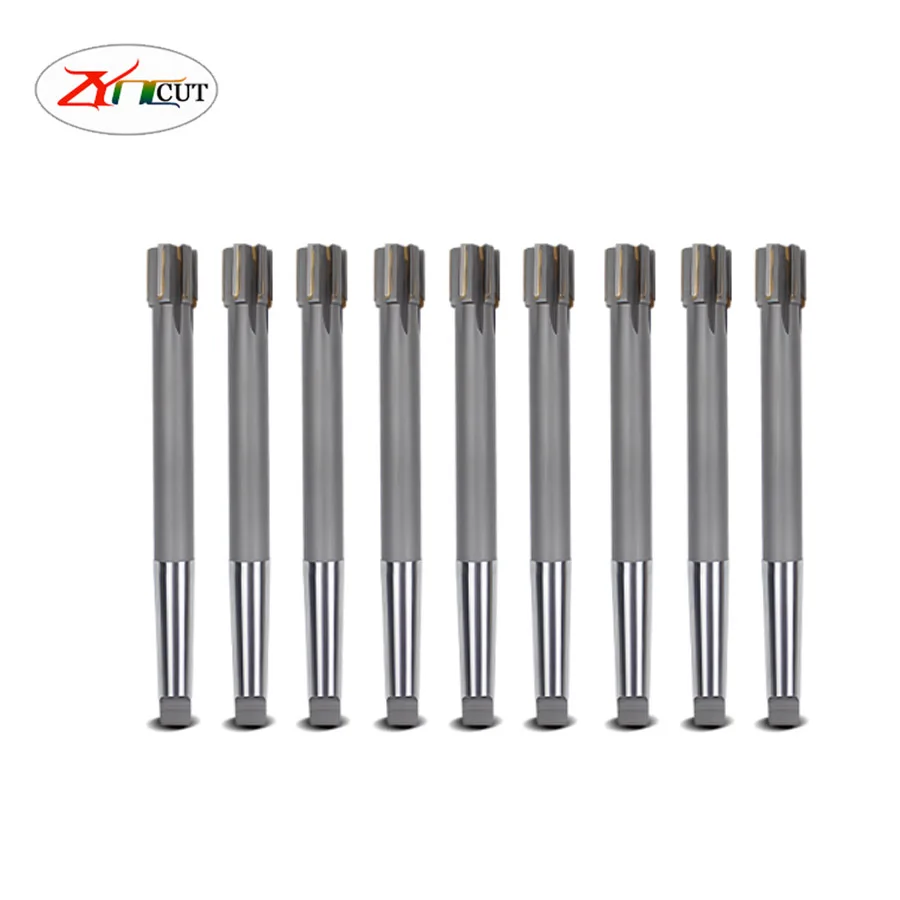 Morse MT2 MT3 MT4 10-50mm H8 High speed steel Carbide inlaid machine reamer with taper shank inlaid with tungsten steel reamer