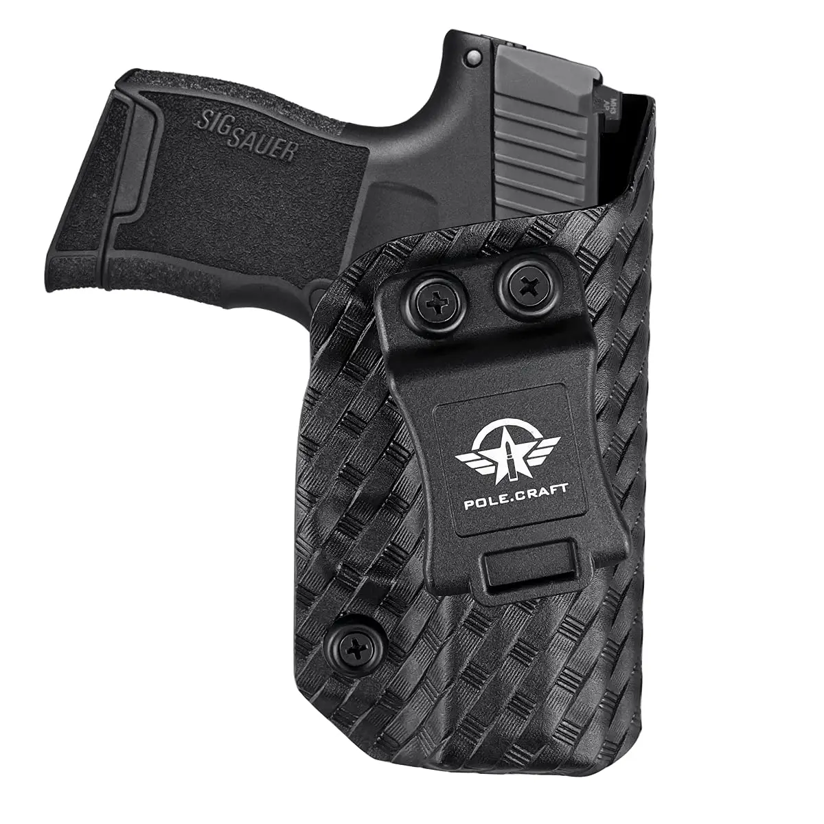 Sig P365 Holsters, P365 SAS Holster, Carbon Fiber Kydex Holster IWB for: Sig Sauer P365 / P365 SAS Pistol