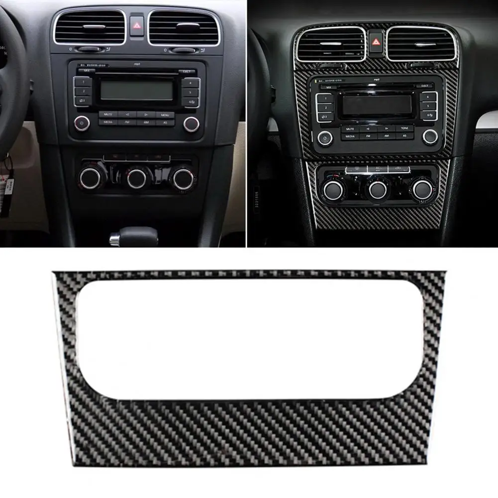 

80% HOT SALES！！！Car Central Control Air Conditioning Frame Sticker for VW Golf 6 R MK6 08-12