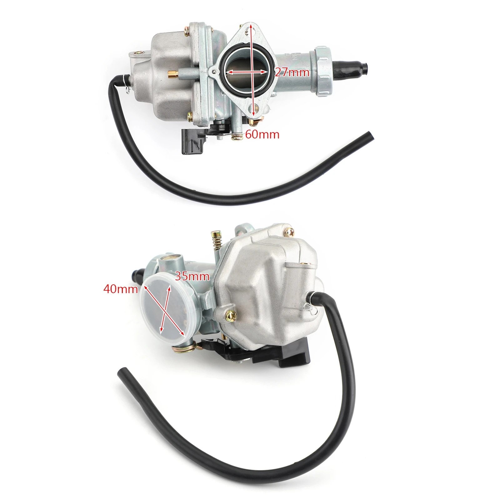 Artudatech 4-stroke Carburetor PZ27 For 125cc 150cc 200cc 250cc 300cc ATV Bike Go Karts for XR100R XR200R XL100 Pit Bike Scooter