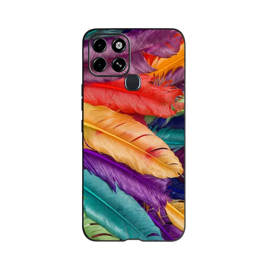 For Infinix Smart 6 Case Silicone Black Soft Protective Shell Funda For INFINIX Smart6 Smart 6 Phone Case 6.6\