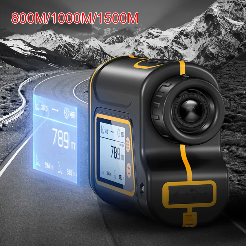 

600-1500M Telescope Laser Range Finder Digital Distance Meter Monocular Hunting Golf Rangefinder LCD Display Speed Height Angle