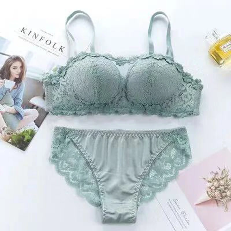 Underwear Women Set Girl Bralette Lingerie Sexy Bra  Push Up Lenceria Mujer Femme Langerie Sujetador And Panty Feminina