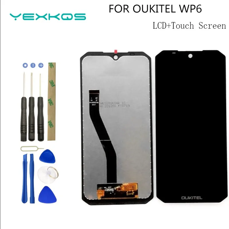 100% Original For 6.3 inch Oukitel WP6 LCD Display Screen Touch Digitizer Assembly For Oukitel WP6 Smartphone Replacement +Tools