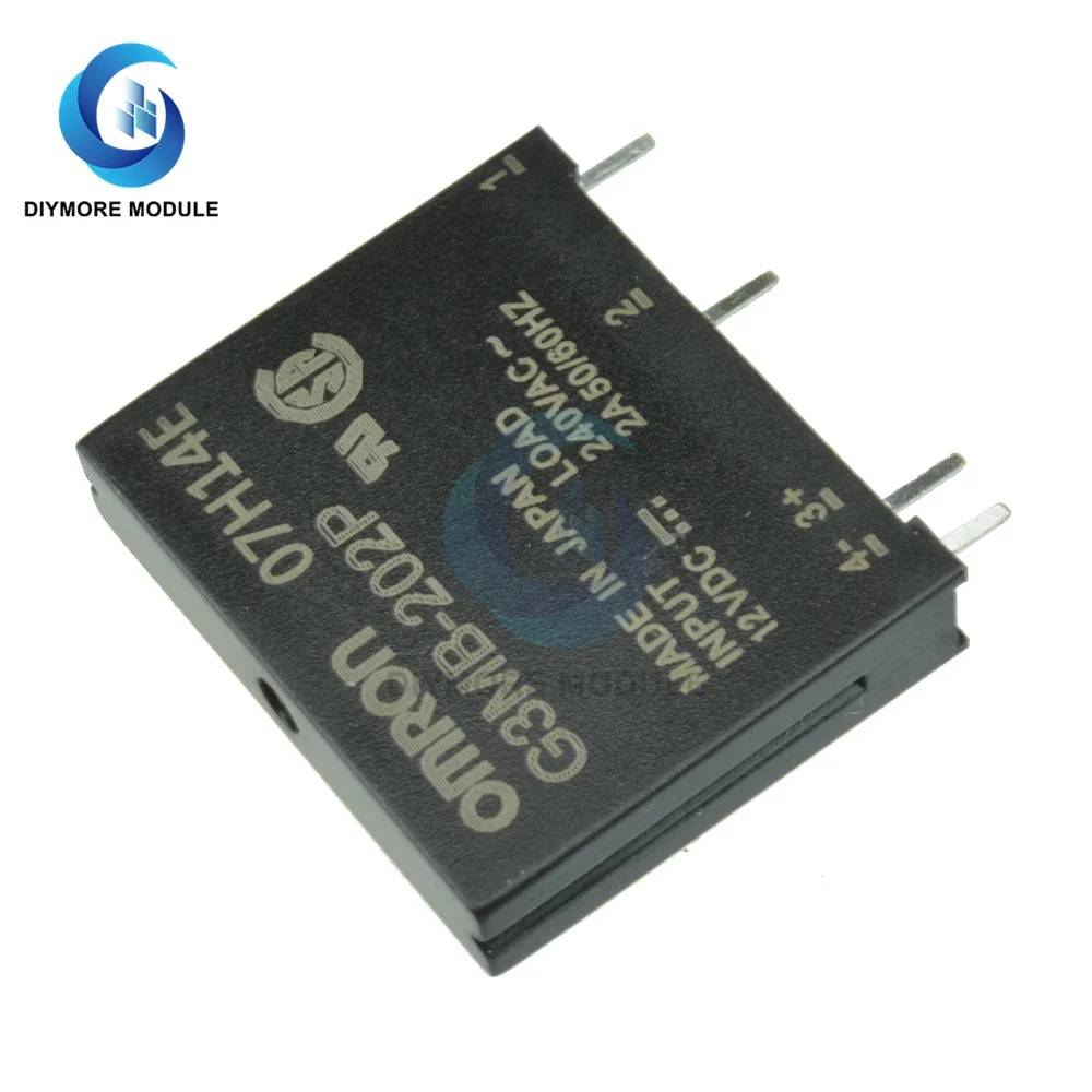 5Pcs/Lot 5V 12V 24V DC-AC Solid State Relay Module G3MB-202P PCB SSR AC 240V 2A Snubber Circuit Resistor Relay Switch